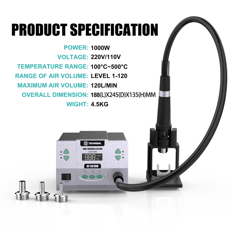 8610 861DW SMD Bga Hot Air Sol - огляд і ціна Hot Air Rework Station 861Dw