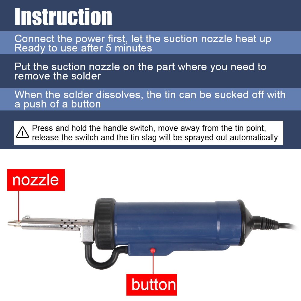 New Desoldering Machine Remove - огляд і ціна Desoldering Pump Electric Vacuum Station